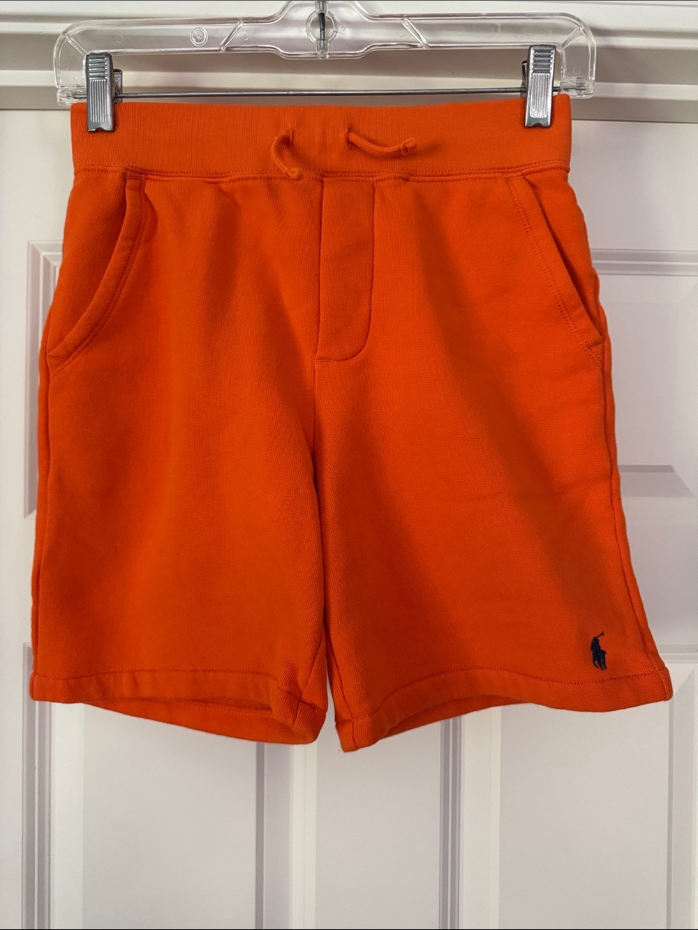 NWOT Boys Polo Ralph Lauren Orange Cotton Drawstring Shorts Size M (10-12)
